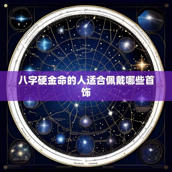 八字硬金命的人适合佩戴哪些首饰