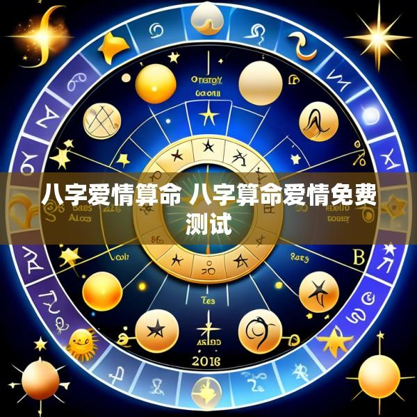 八字爱情算命 八字算命爱情免费测试