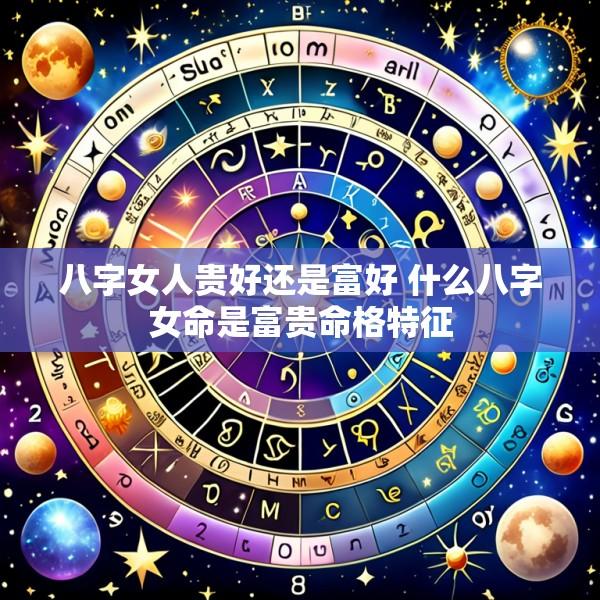 八字女人贵好还是富好 什么八字女命是富贵命格特征