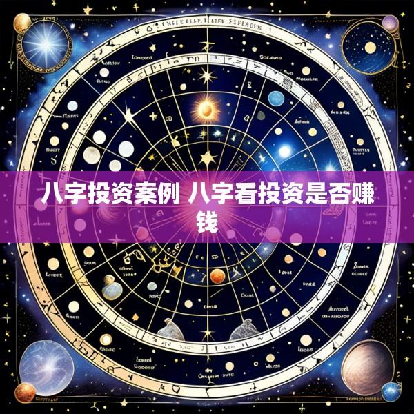 八字投资案例 八字看投资是否赚钱