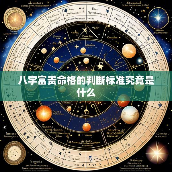 八字富贵命格的判断标准究竟是什么