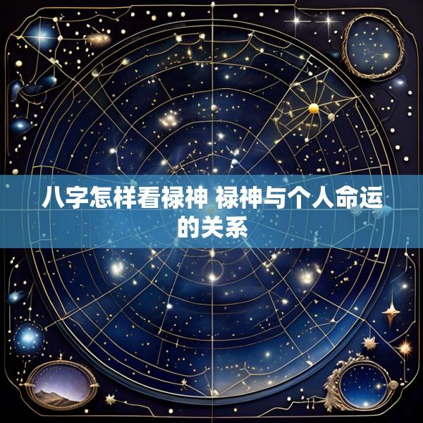 八字怎样看禄神 禄神与个人命运的关系