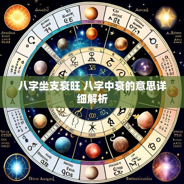 八字坐支衰旺 八字中衰的意思详细解析