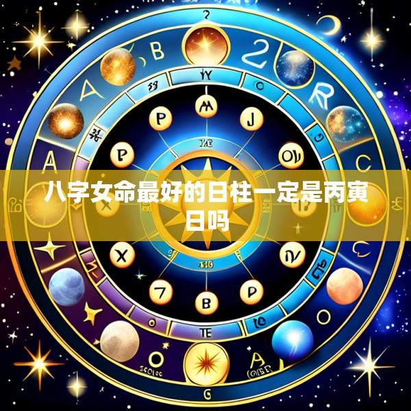 八字女命最好的日柱一定是丙寅日吗