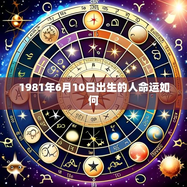 1981年6月10日出生的人命运如何
