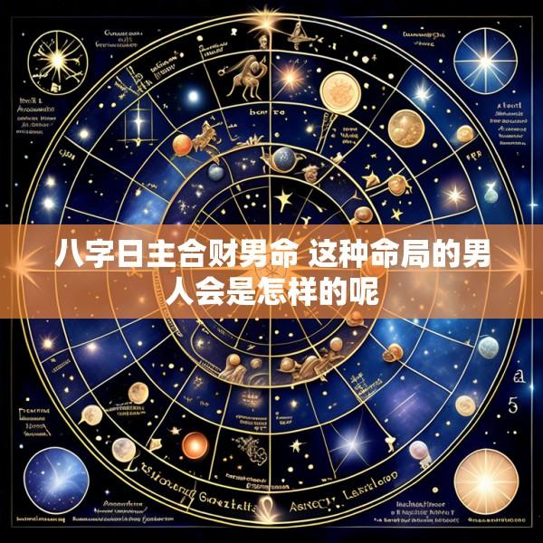 八字日主合财男命 这种命局的男人会是怎样的呢