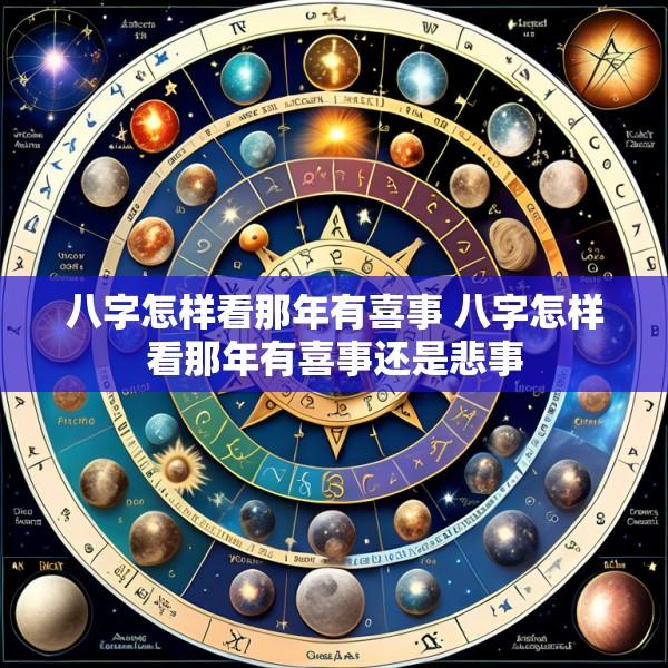 八字怎样看那年有喜事 八字怎样看那年有喜事还是悲事