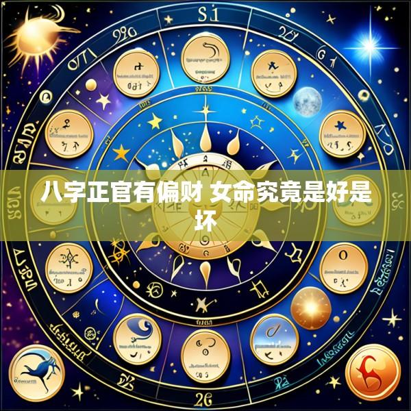 八字正官有偏财 女命究竟是好是坏