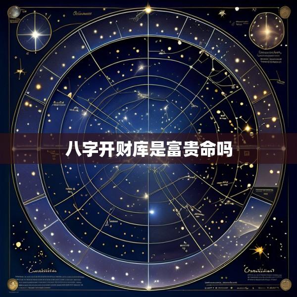 八字开财库是富贵命吗