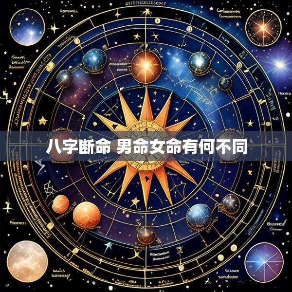 八字断命 男命女命有何不同
