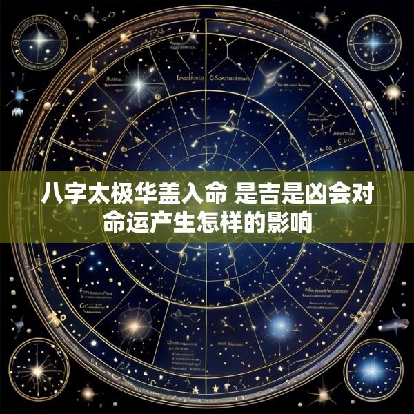 八字太极华盖入命 是吉是凶会对命运产生怎样的影响
