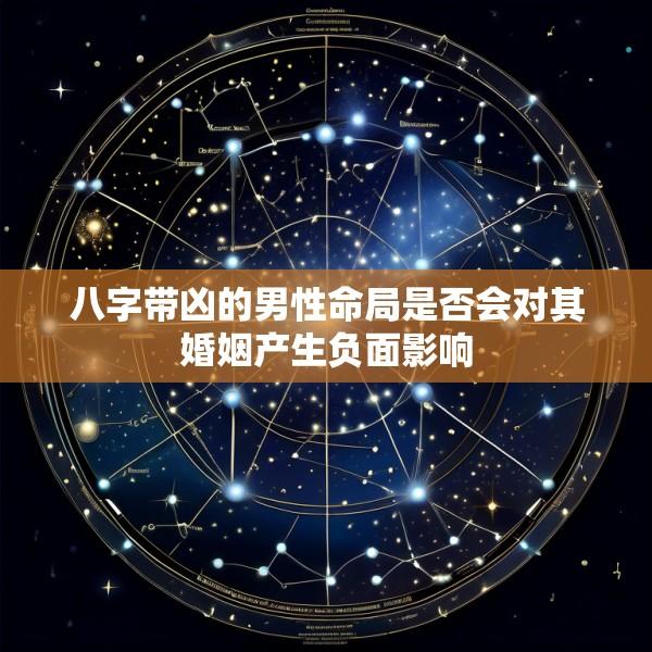 八字带凶的男性命局是否会对其婚姻产生负面影响