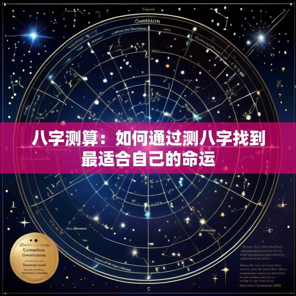 八字测算：如何通过测八字找到最适合自己的命运
