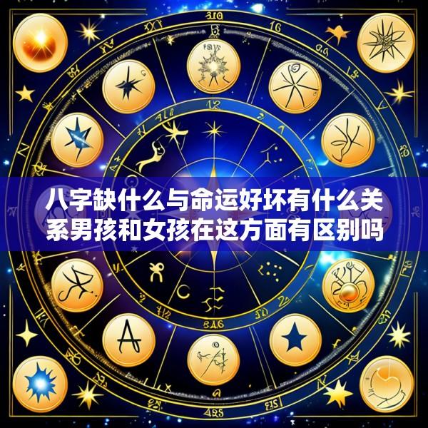 八字缺什么与命运好坏有什么关系男孩和女孩在这方面有区别吗