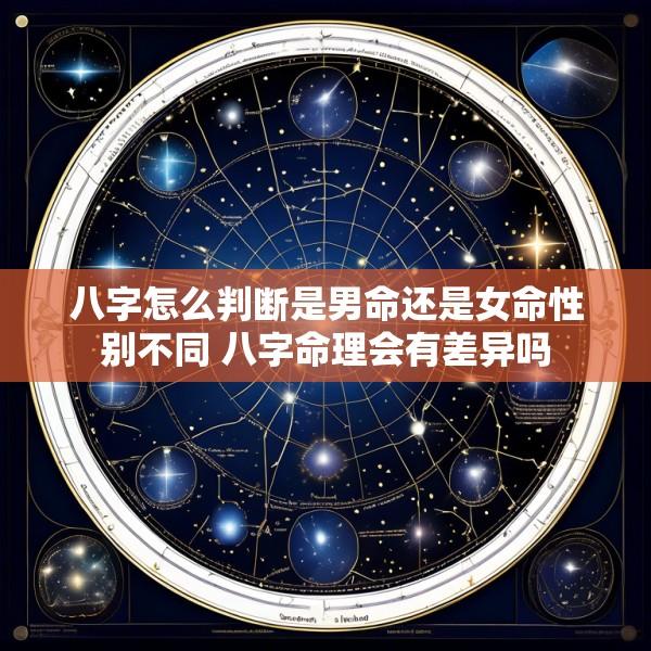 八字怎么判断是男命还是女命性别不同 八字命理会有差异吗