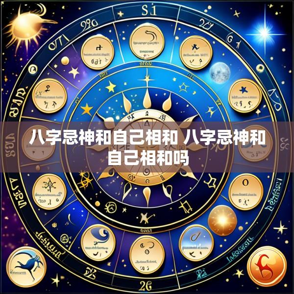 八字忌神和自己相和 八字忌神和自己相和吗