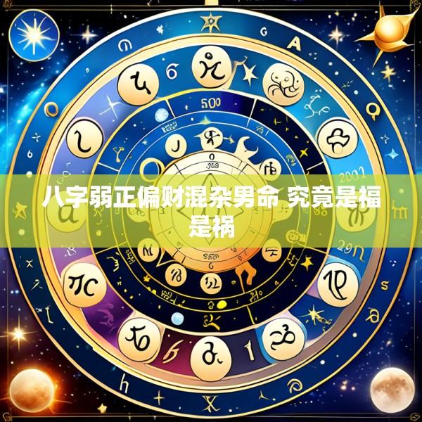 八字弱正偏财混杂男命 究竟是福是祸