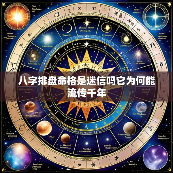 八字排盘命格是迷信吗它为何能流传千年