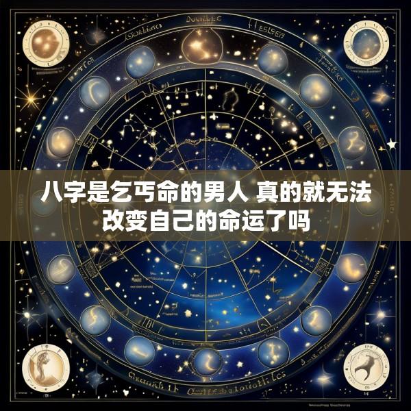 八字是乞丐命的男人 真的就无法改变自己的命运了吗