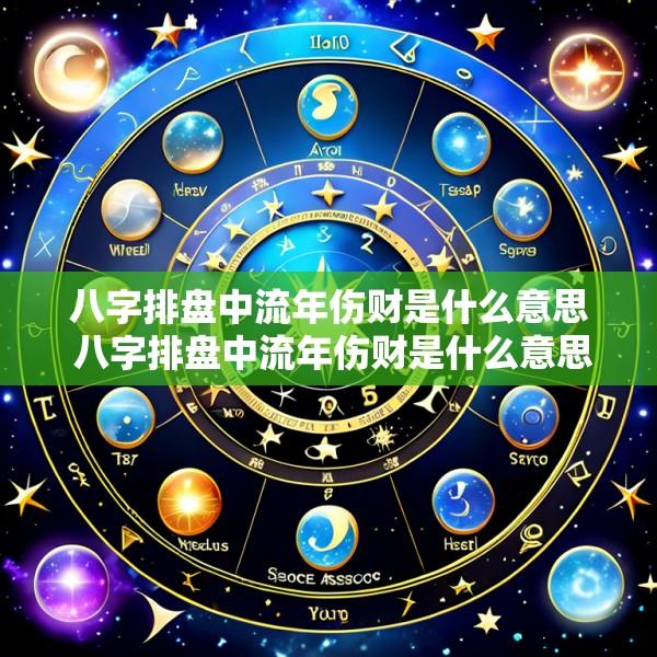 八字排盘中流年伤财是什么意思 八字排盘中流年伤财是什么意思啊