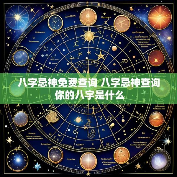 八字忌神免费查询 八字忌神查询 你的八字是什么