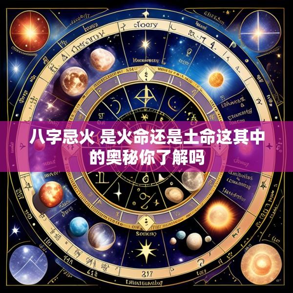 八字忌火 是火命还是土命这其中的奥秘你了解吗