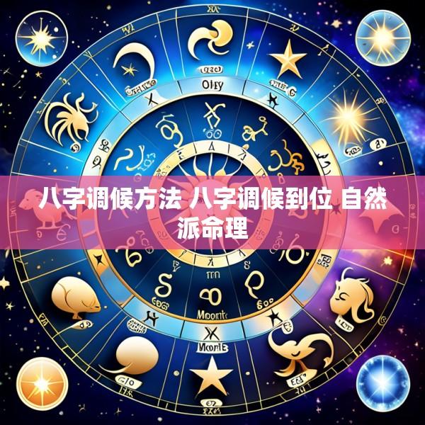 八字调候方法 八字调候到位 自然派命理