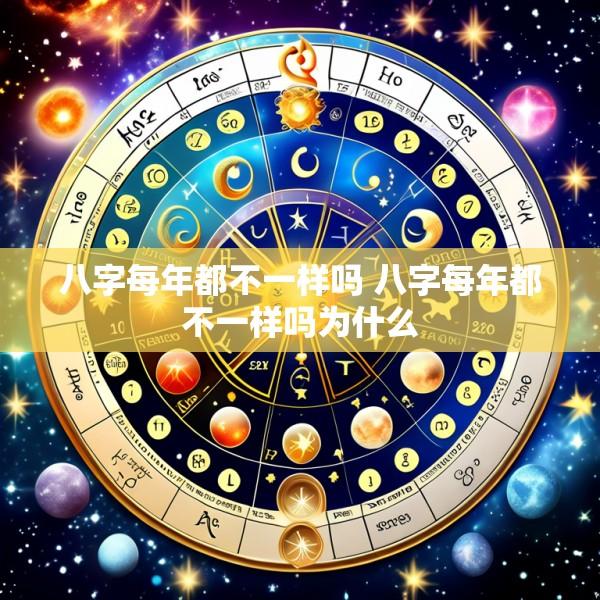 八字每年都不一样吗 八字每年都不一样吗为什么