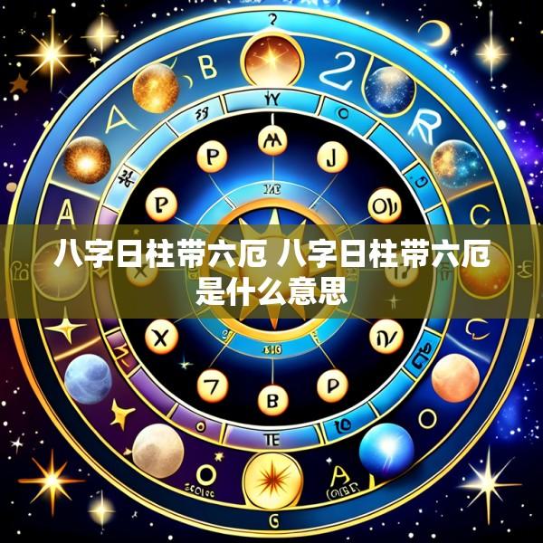 八字日柱带六厄 八字日柱带六厄是什么意思