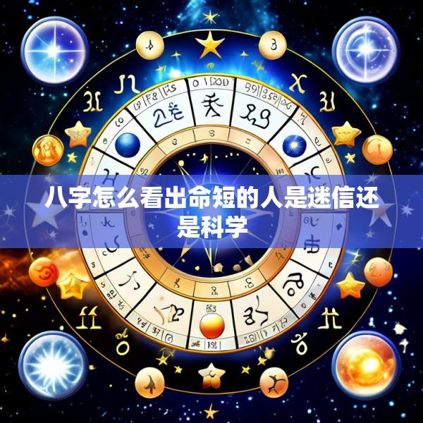 八字怎么看出命短的人是迷信还是科学