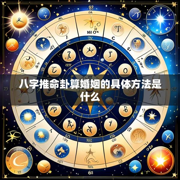 八字推命卦算婚姻的具体方法是什么