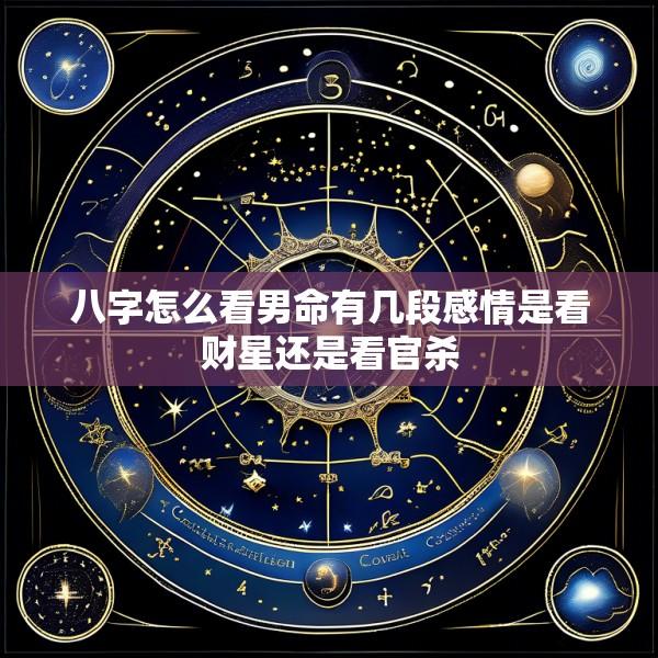 八字怎么看男命有几段感情是看财星还是看官杀