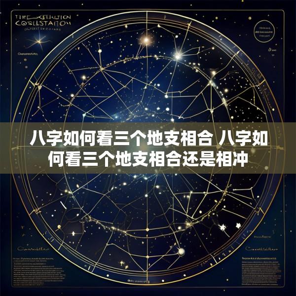 八字如何看三个地支相合 八字如何看三个地支相合还是相冲