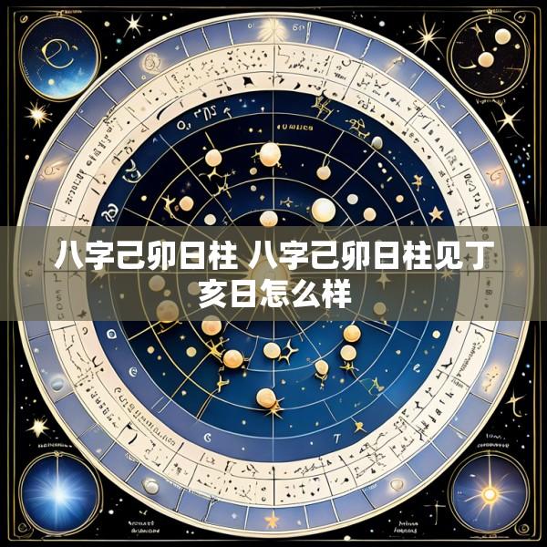八字己卯日柱 八字己卯日柱见丁亥日怎么样