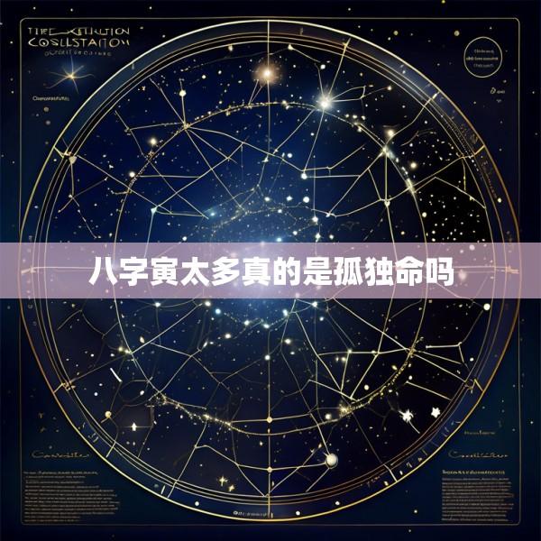 八字寅太多真的是孤独命吗
