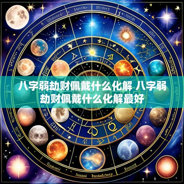 八字弱劫财佩戴什么化解 八字弱劫财佩戴什么化解最好