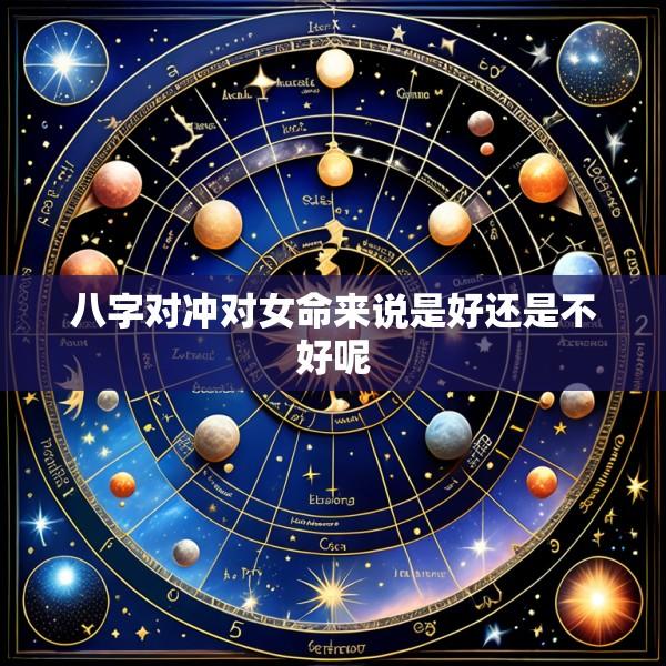 八字对冲对女命来说是好还是不好呢