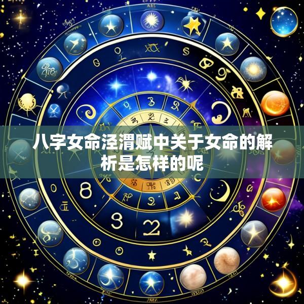 八字女命泾渭赋中关于女命的解析是怎样的呢