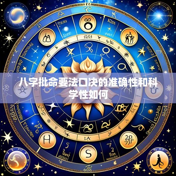 八字批命要法口决的准确性和科学性如何