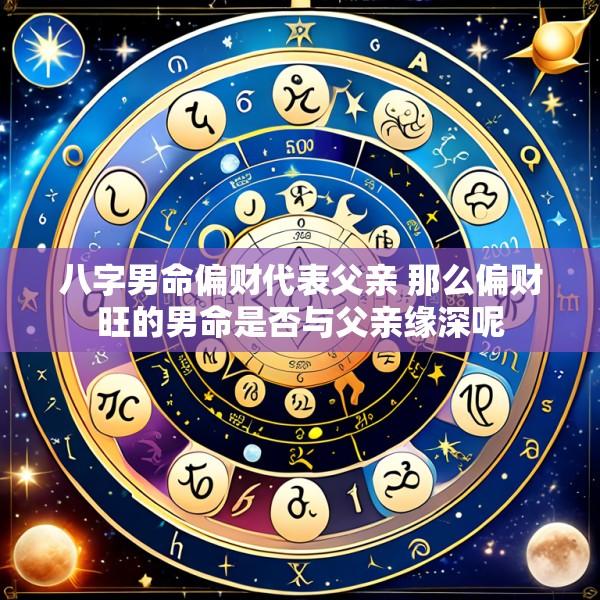 八字男命偏财代表父亲 那么偏财旺的男命是否与父亲缘深呢