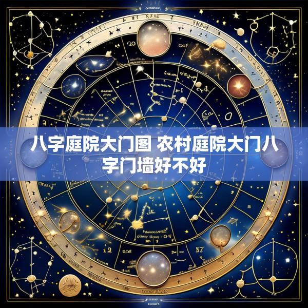 八字庭院大门图 农村庭院大门八字门墙好不好