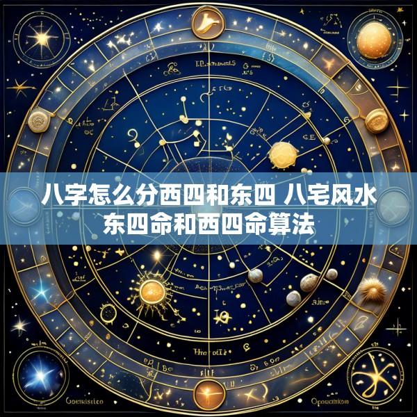 八字怎么分西四和东四 八宅风水东四命和西四命算法