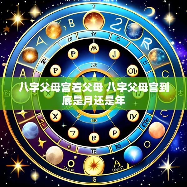 八字父母宫看父母 八字父母宫到底是月还是年