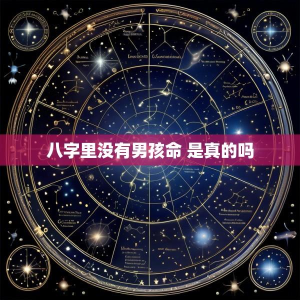 八字里没有男孩命 是真的吗