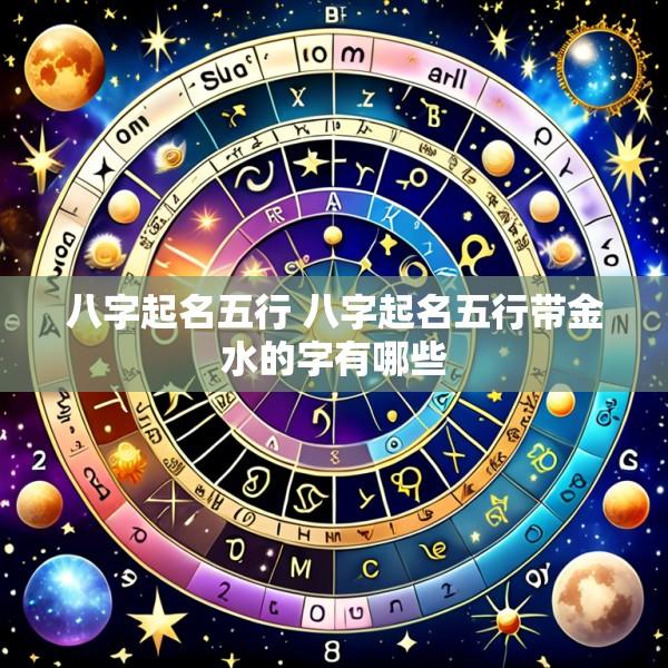 八字起名五行 八字起名五行带金水的字有哪些