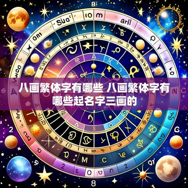 八画繁体字有哪些 八画繁体字有哪些起名字三画的