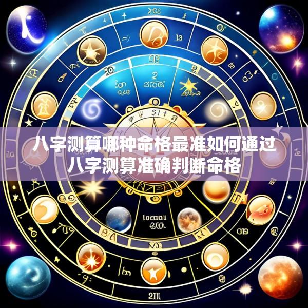 八字测算哪种命格最准如何通过八字测算准确判断命格