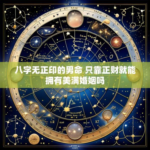 八字无正印的男命 只靠正财就能拥有美满婚姻吗