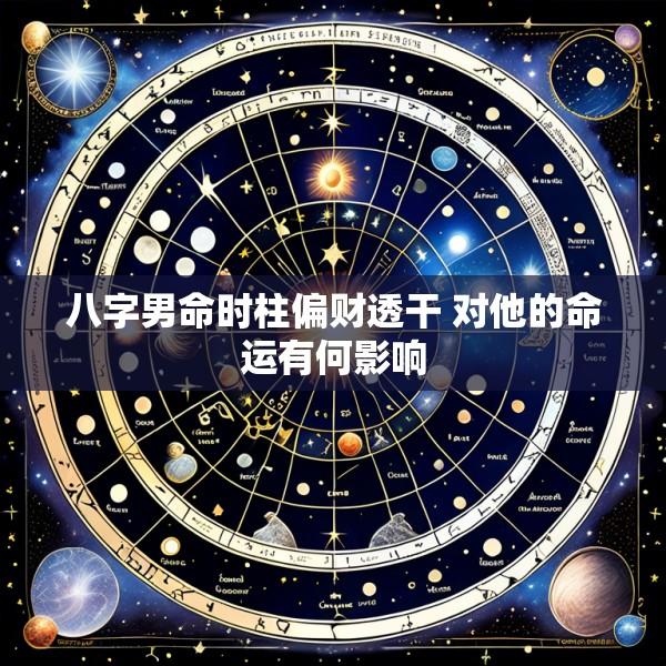 八字男命时柱偏财透干 对他的命运有何影响