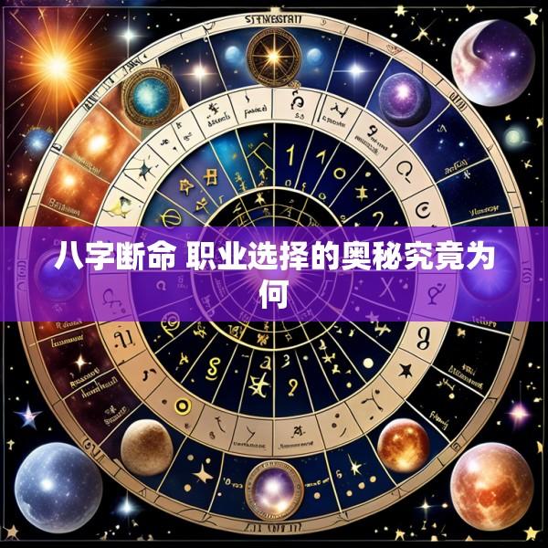 八字断命 职业选择的奥秘究竟为何